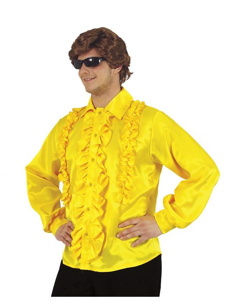 Costume Shirt with Frills Yellow XL