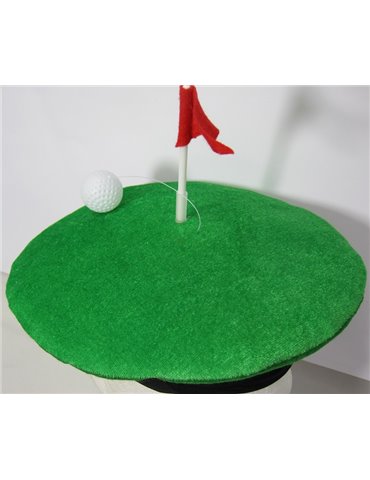 Hat Golf Green, Flag & Ball