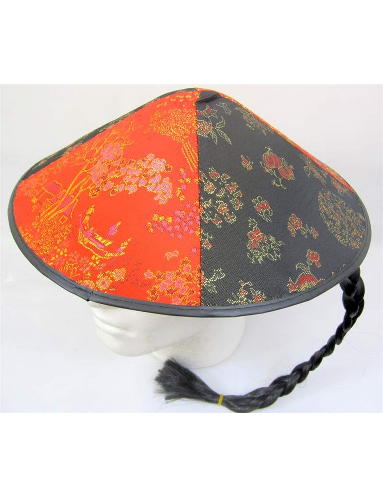 Hat Chinese Field Worker Round Decorate