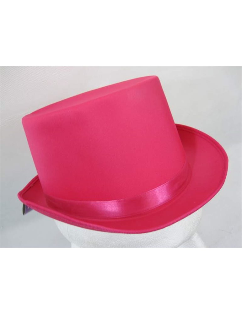 Hat Top Satin Pink 59cm