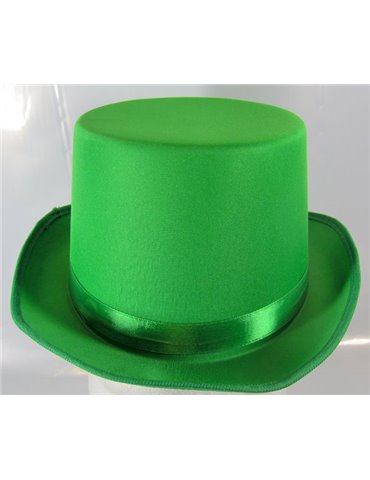 Hat Top Satin Green 59cm