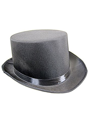 Hat Top Satin Black 59cm