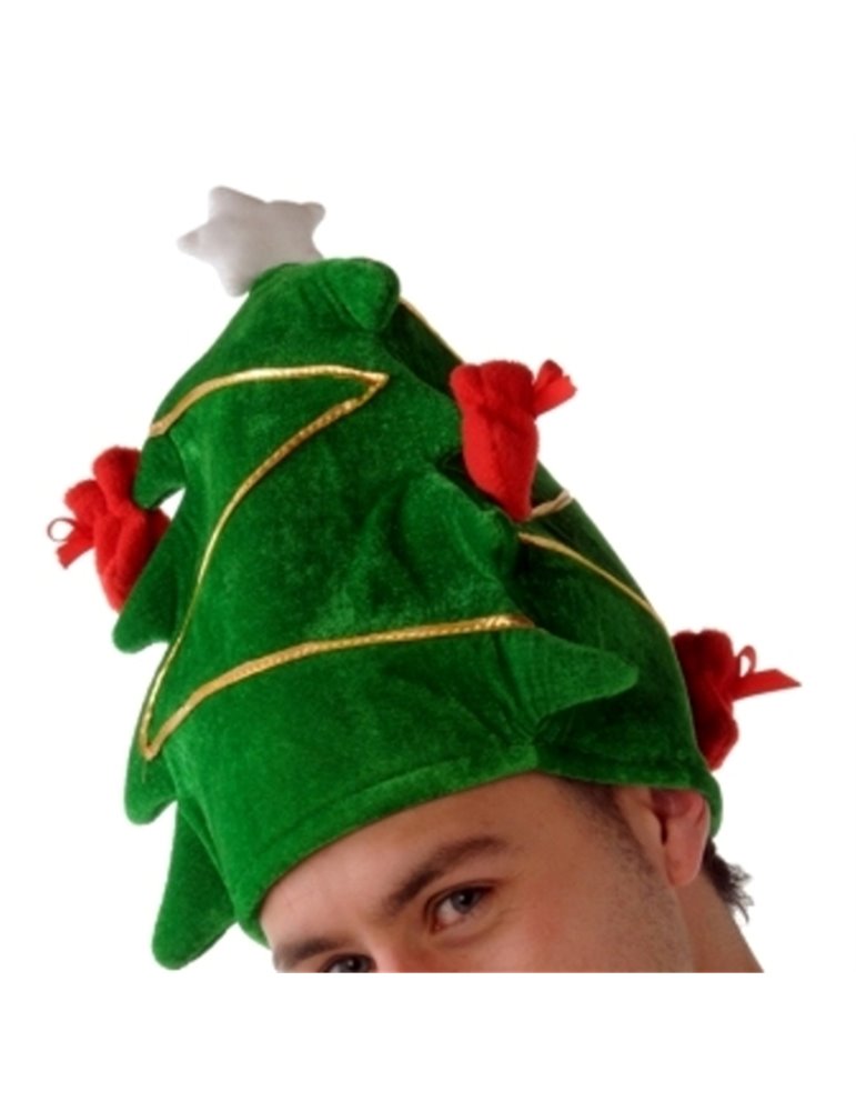 Hat Tree shape Green Stars & Presents