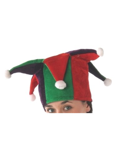 Hat Jester Tall with Multi Points Red &