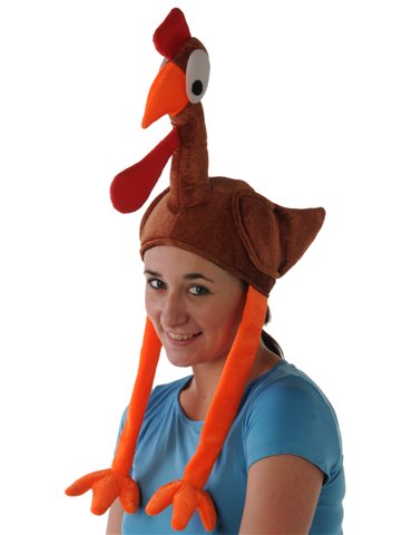 Hat Animal Turkey with Legs & wings