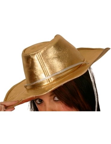 Hat Cowboy Gold with Silver Cord