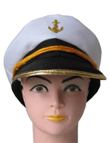 Hat Captain with Gold Rim Trim and Ancr