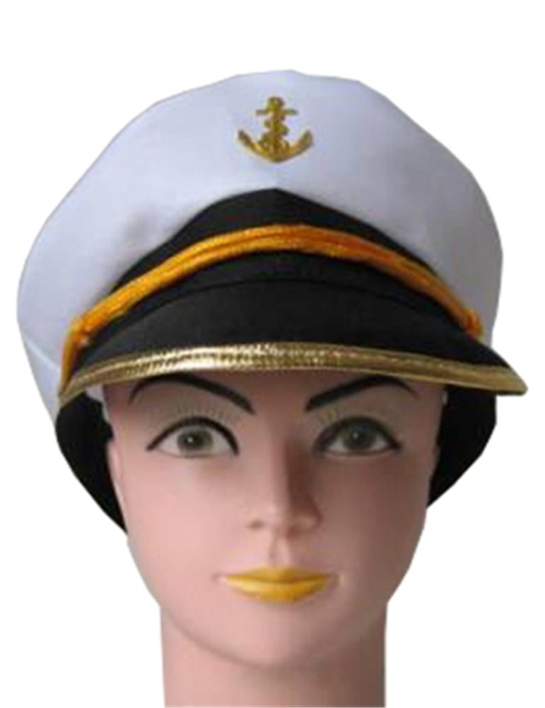 Hat Captain with Gold Rim Trim and Ancr