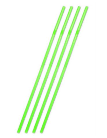 Party Straws Jumbo Plastic Neon Green