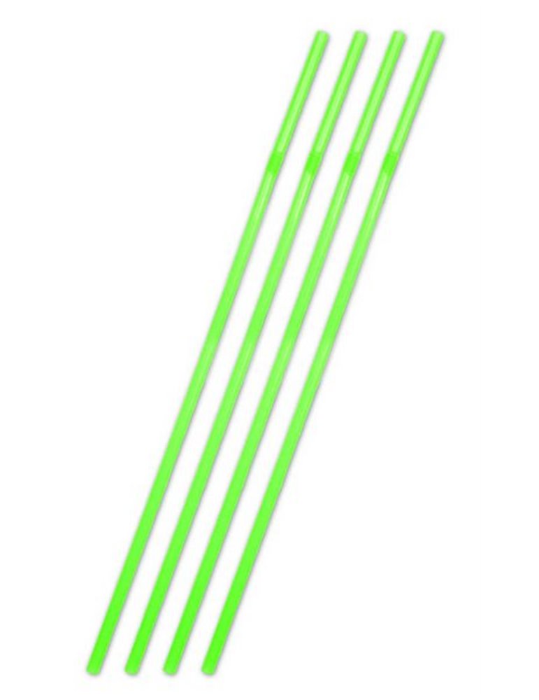 Party Straws Jumbo Plastic Neon Green