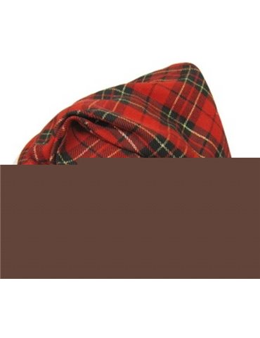 Hat Burns Night Red Tartan Fur Trim