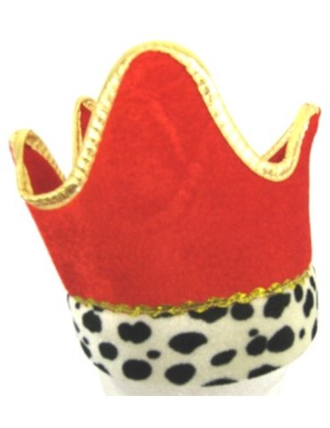 Crown Hat with Ermine Cuff Red