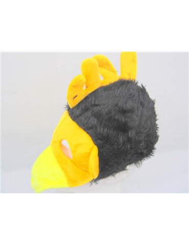 Hat, Mask & Beak Bird  Black & Or