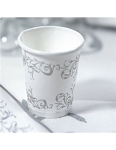 Party Cups Imperial Silver Card 250cc 8'