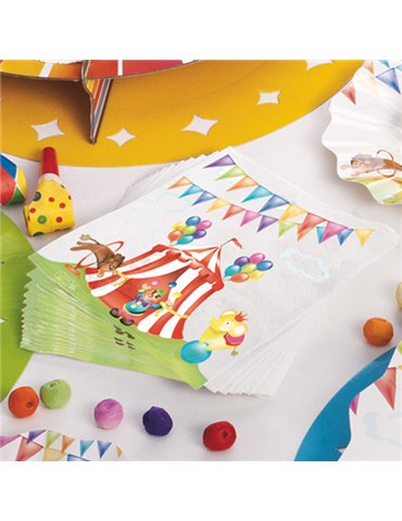 Party Napkins Circus Paper 16's