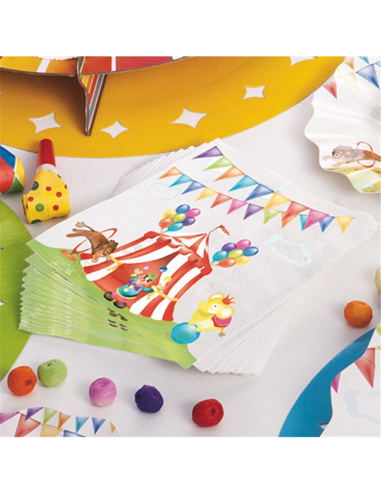 Party Napkins Circus Paper 16's