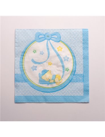 Baby Boy Nanna Party Napkins Paper 16's