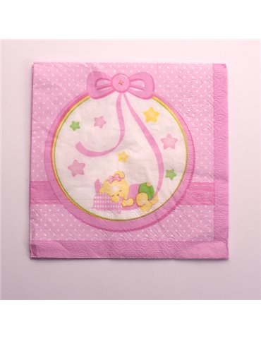 Baby Girl Nanna Party Napkins Paper 16's