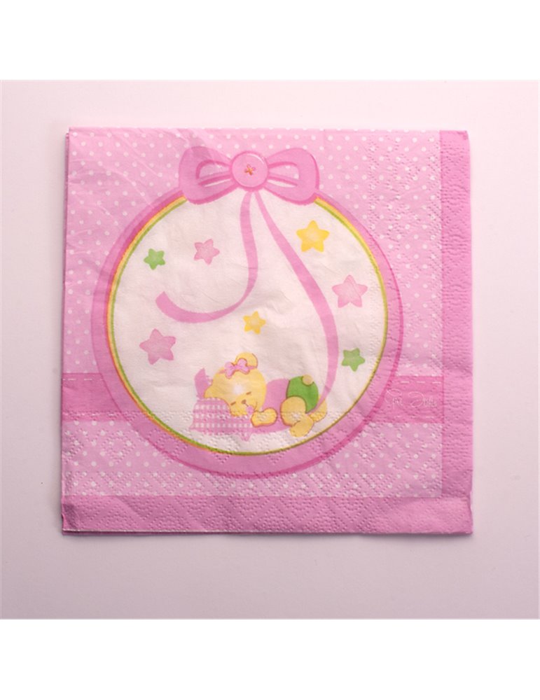 Baby Girl Nanna Party Napkins Paper 16's