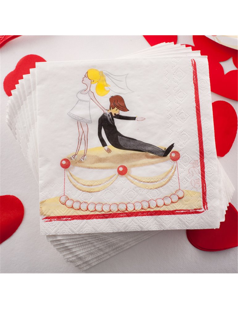 Wedding Humorous Napkins Paper 3ply 20's