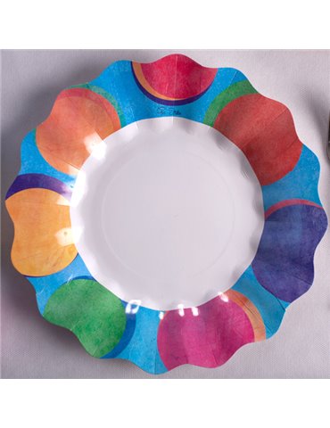 Party Plates Panarea Card 27cm 10's