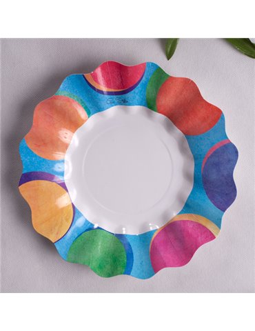 Party Plates Panarea Card 21cm 10's