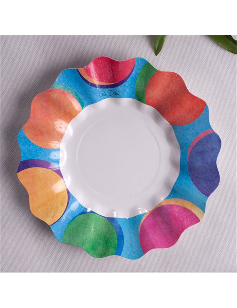 Party Plates Panarea Card 21cm 10's