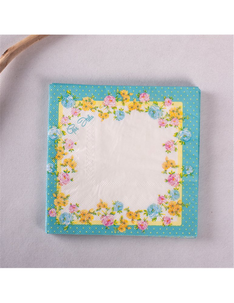 Party Napkins Shabby Chic 3ply 33 x 33cm