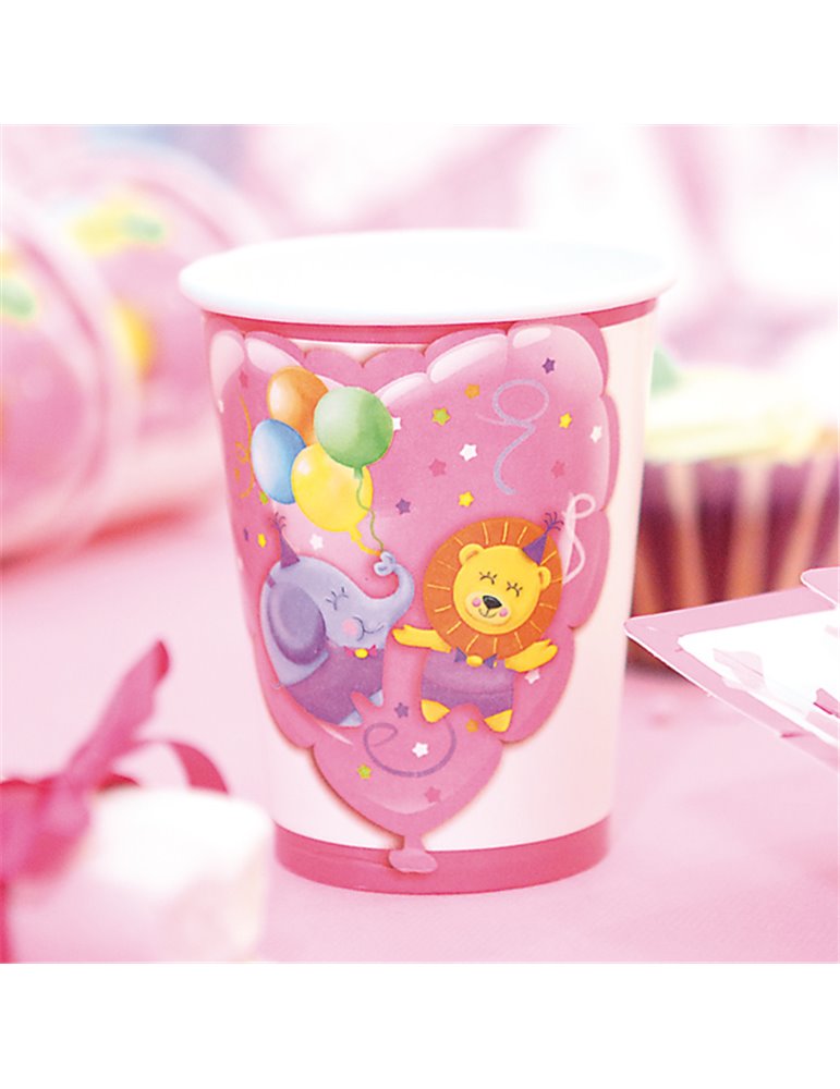 Baby Girl Party Cups Card 250cc 10's