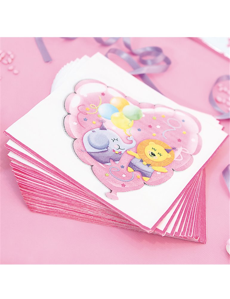 Baby Girl Party Napkins Paper 20's