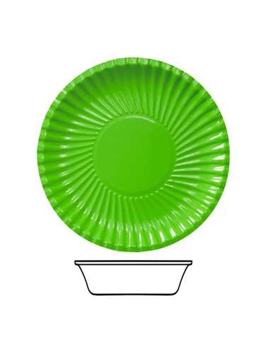 Party Bowls Card 15cm Green 10's