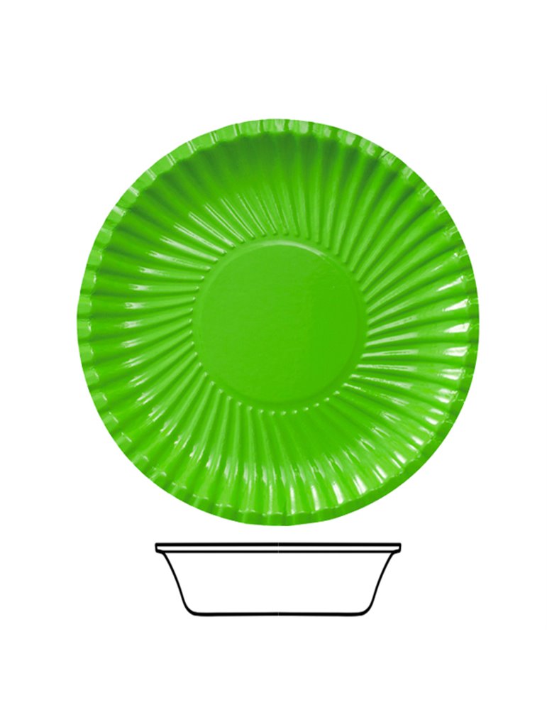 Party Bowls Card 15cm Green 10's