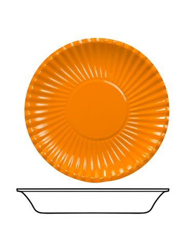 Party Bowls Card 22cm Orange 10's