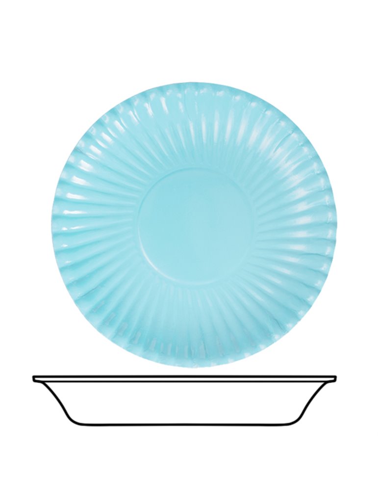 Party Bowls Card 22cm Lt Blue 10's