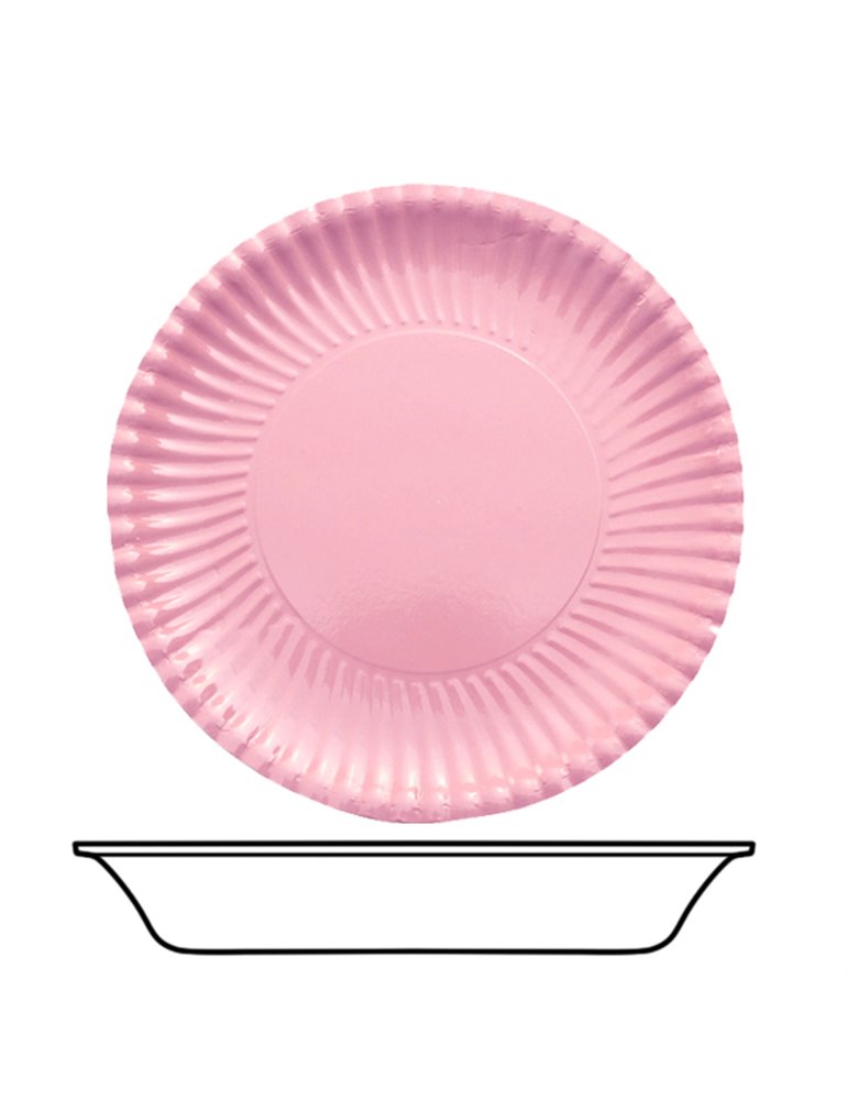 Party Bowls Card 22cm Pink 10's