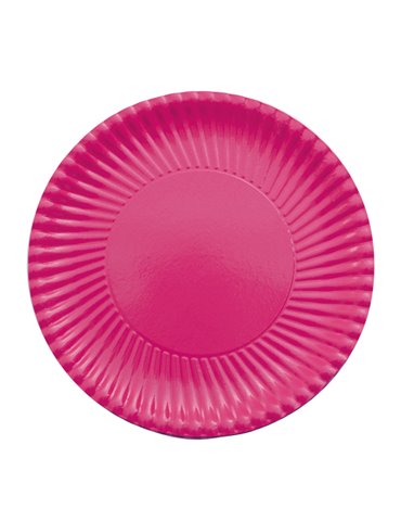 Party Plates Card 23cm Fuchsia 10's