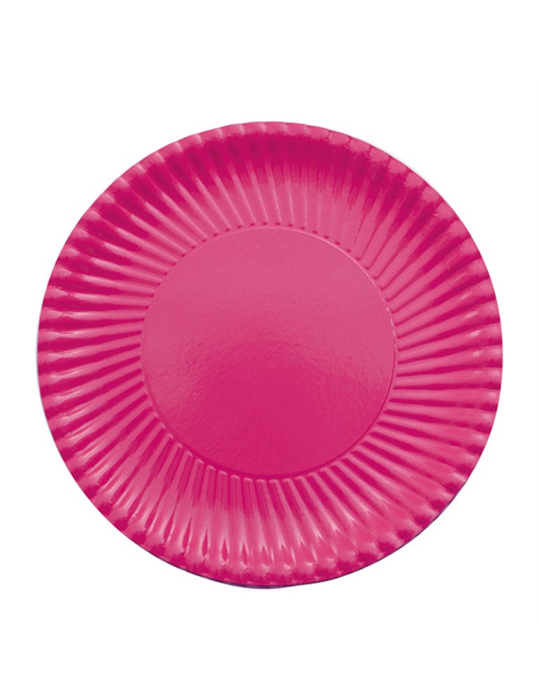 Party Plates Card 23cm Fuchsia 10's