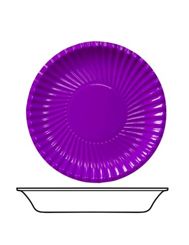 Party Bowls Card 22cm Purple 10's