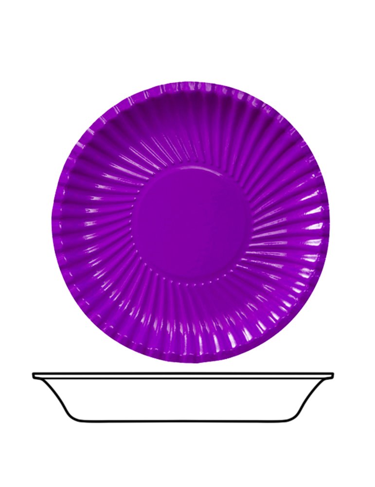 Party Bowls Card 22cm Purple 10's