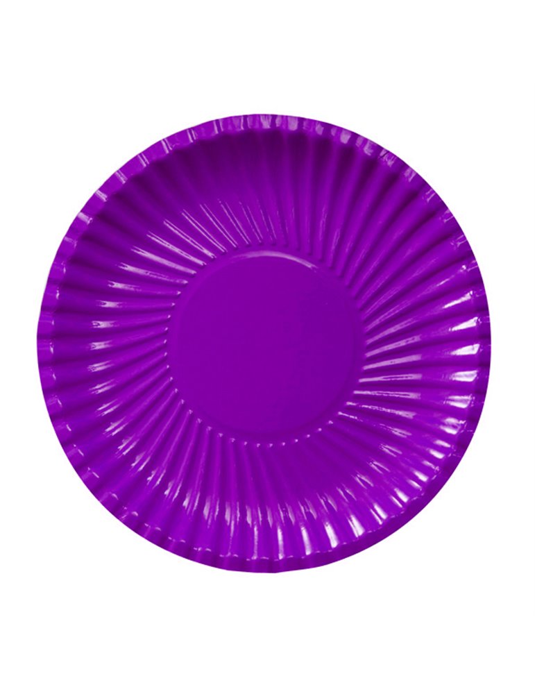 Party Plates Card 18cm Purple 10's