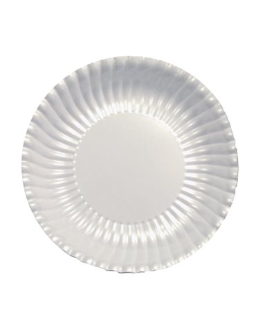 Party Plates Card 18cm Pearl White 10's