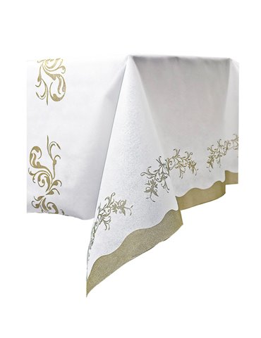 Party Table Cover Imperial Gold 2.4m