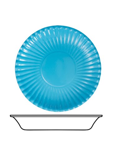 Party Bowls Card 22cm Turquoise 10's