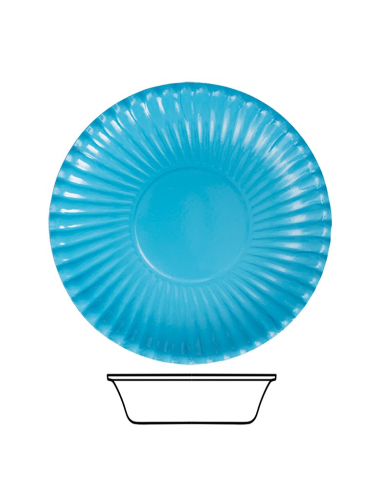 Party Bowls Card 15cm Turquoise 10's