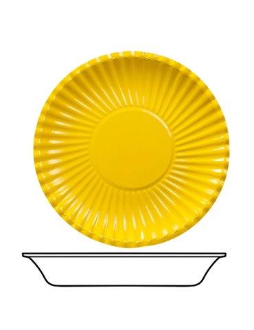 Party Bowls Card 22m Yellow 10's