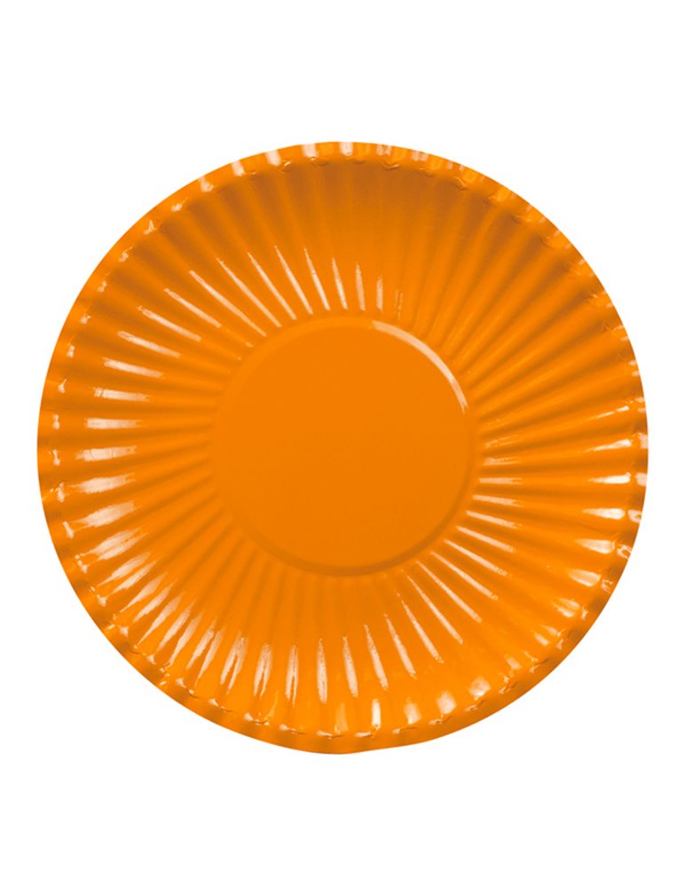 Party Plates Card 23cm Orange 10's