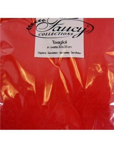 Party Napkins 2 ply 33 x 33cm Red 25's