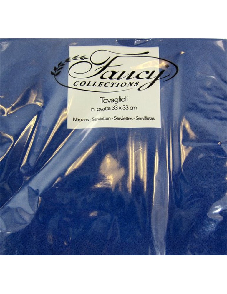 Party Napkins 2 ply 33 x 33cm Blue Dark