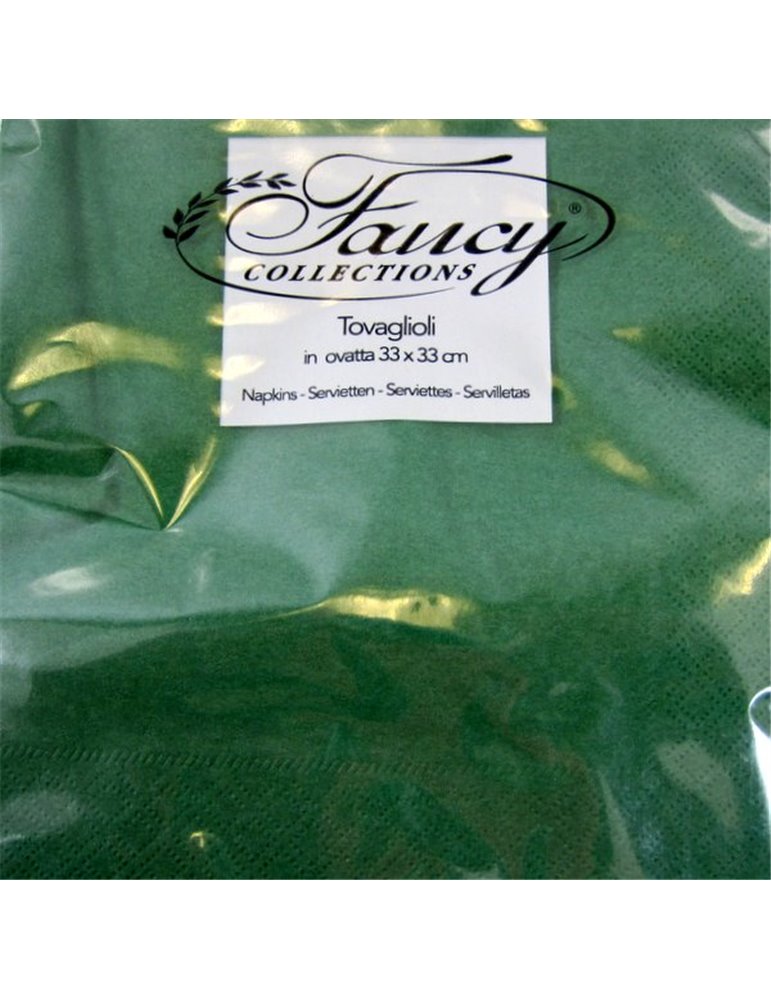 Party Napkins 2 ply 33 x 33cm Green Dark