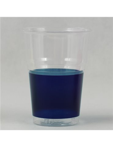 Goblets Crystal Plastic 250cc Blue 10's